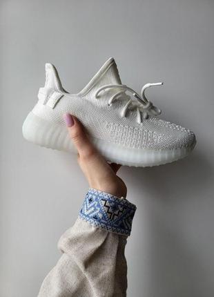 Adidas yeezy boost white (белые)