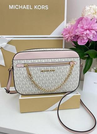 Сумка брендовая michael kors jet set large crossbody оригинал на подарок