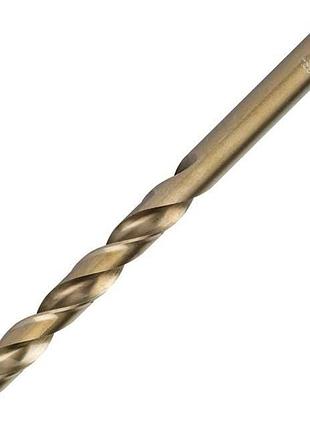 Свердло кобальтове по металу 4.8 мм hss-co, din 338 intertool sd-5448