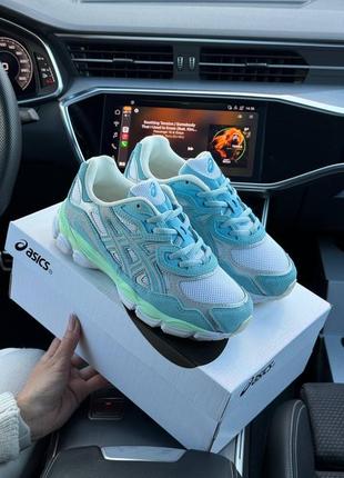 Женские кроссовки asics gel - nyc blue mint9 фото