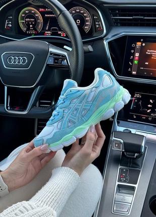 Женские кроссовки asics gel - nyc blue mint