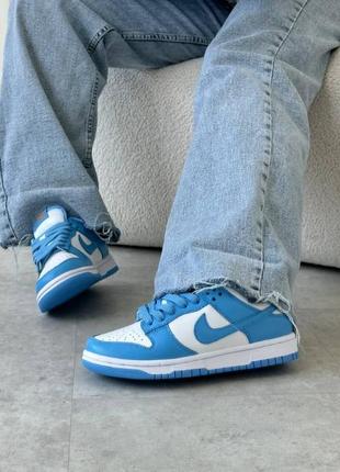 Кроссовки nike dunk low blue