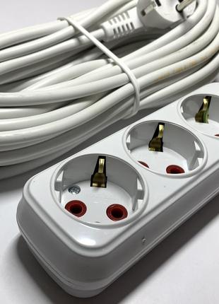 Удлинитель с заземлением 10 метров 3 гн horoz electric