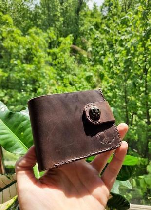Гаманець шкіряний шоколад крейзі