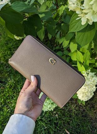 Кошелек брендовый coach large wallet кожа оригинал на подарок1 фото