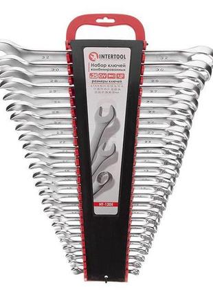 Набір ключів комбінованих 25 шт., 6-32 мм crv intertool ht-1205