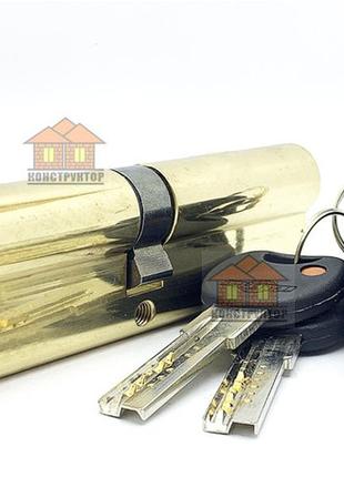 Цилиндр imperial латунь c-105mm 50/55мм. цвет полированная латунь