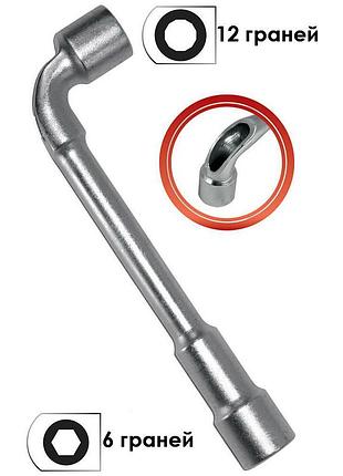 Ключ торцевой с отверстием l-образный 12 мм intertool ht-1612