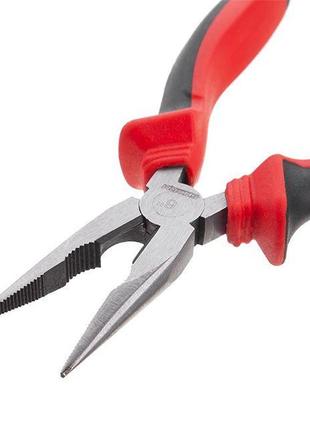 Щипці подовжені прямі 160 мм, 40crv, фосфатовані, поліровані. intertool nt-0136