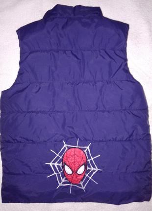 Суперський двосторонній жилет, безрукавка spider man на 5-6літ р.110-1163 фото