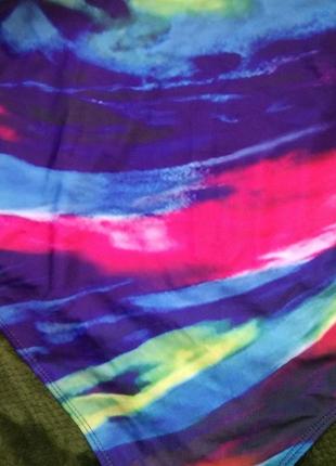 Красивый купальник слитный с уплотнённой чашкой разноцветный/женский купальник с ярким принтом9 фото