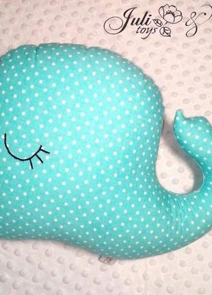 Подушка-іграшка "риба-кит"1 фото