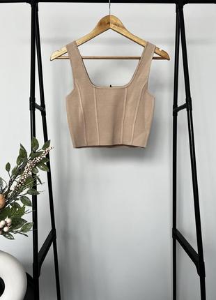 Бандажний топ zara m3 фото