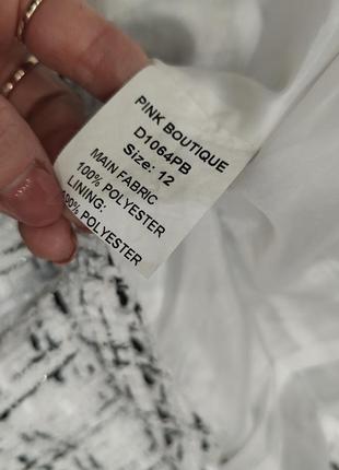 Твидовый твидовый жакет пиджак пиджак укороченный с,м размер с,м,42,44 белый9 фото