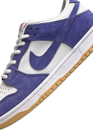 Жіночі кросівки nike sb dunk low pro iso orange label court purple, кеди жіночі найк білі. жіноче взуття9 фото