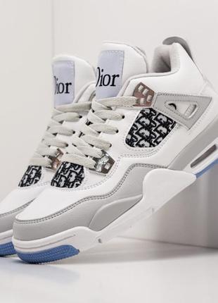 Оригинал.фирменные,шикарные,высокие кроссовки  nike x dior air jordan 4 retro