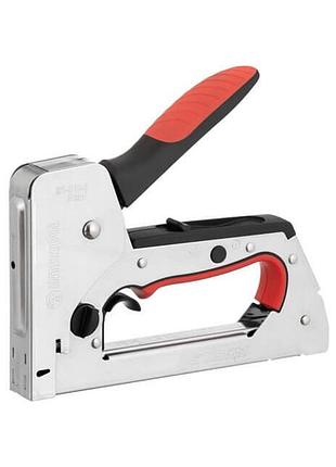 Степлер строительный 3 в 1  под скобу гвоздь шпилька storm intertool rt-0105