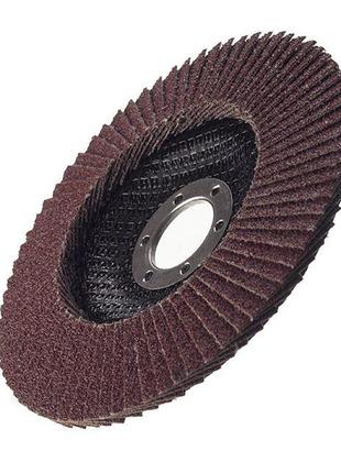 Диск шлифовальный лепестковый 125x22мм, зерно k60 intertool bt-0206