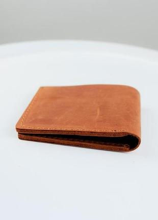Чоловічий гаманець-біфолд skill із натуральної-шкіри crazy horse sh121 (світло-коричневий)