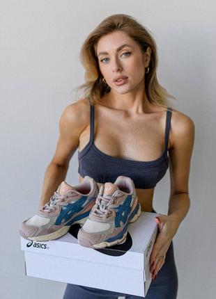 Женские кроссовки asics gel - nyc “mauve blue”2 фото