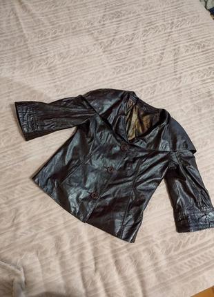Роскошная кожаная куртка натуральная кожа