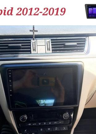 Магнітола android skoda rapid, 8/128, 8 ядер, carplay, слот під сім-картку + рамка!2 фото