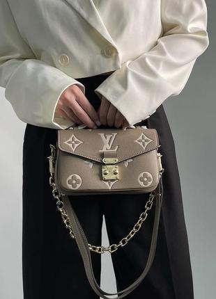 Louis vuitton pochette métis east west bag beige2 фото