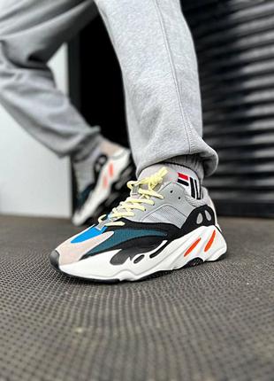 Кроссовки adidas yeezy boost 700 wave runner серые женские / мужские2 фото