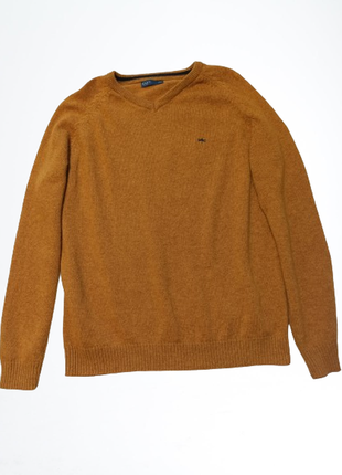 Стильный горчичный шерстяной пуловер от easy2 фото