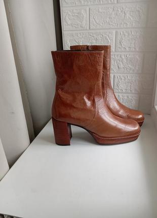 Ботильоны ботинки кожа сток