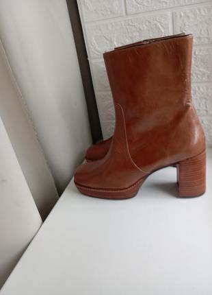 Ботильоны ботинки кожа сток