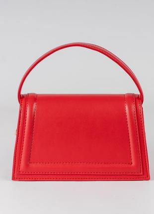 Жіноча сумка червона сумка червоний клатч кросбоді через плече сумочка3 фото