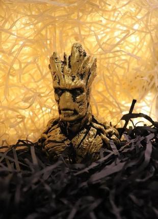 Гипсовая статуэтка - подарок 🎁 грута из marvel - groot марвел ✅6 фото