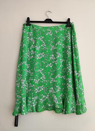 Брендовая юбка в цветочный принт8 фото