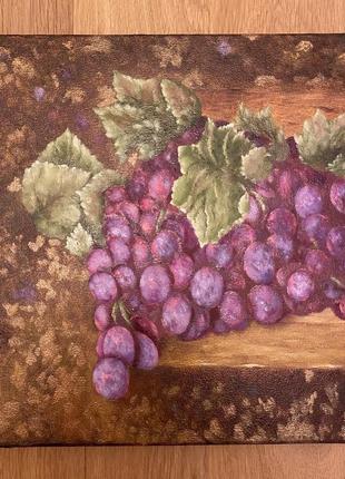 Картина маслом «виноград»2 фото