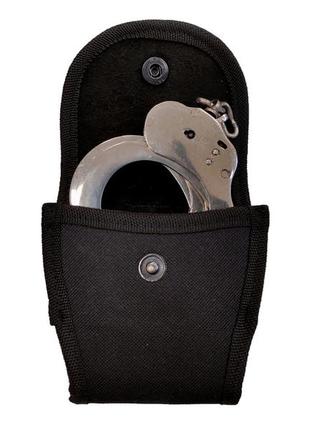 Чохол для наручників, для носіння наручників бр-м-92, чохол під наручники (oxford, чорний)3 фото
