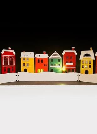 Ширма новогодняя "домики в снегу"1 фото