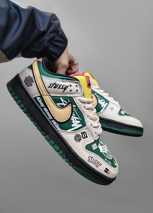 Кроссовки nike sb dunk low x stussy4 фото