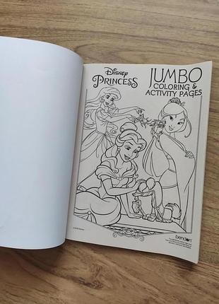 Дитяча розмальовка принцеси princess activity and colouring book usa англійська мова