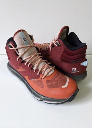 ❗️❗️❗️кросівки високі трекінгові salomon predict hike mid gtx goretex art no 414606 38 р. оригінал5 фото