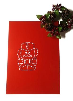Трафарет для пряников и тортов + формочка "рождественский солдатик"3 фото
