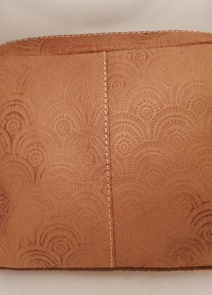 Изумительная кожаная сумка crossbody фактурное тиснение4 фото