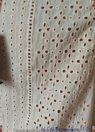 Фірмова primark блуза зі 100% бавовни, спинка з прошви, спереду зав'язки, розмір м-ка7 фото