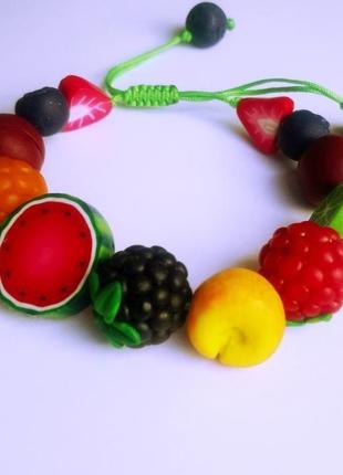 Браслет фруктово-ягодный6 фото