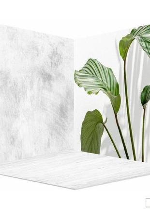 Фотофон виниловый угловой 3d monstera