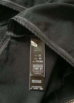 Классные, новые, хлопковые трусики, черные marks &amp; spencer, размер 22/504 фото