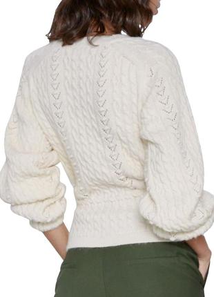 Стильный, качественный теплый свитер zara с шерстью размер л3 фото