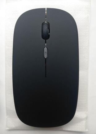 Беспроводная аккумуляторная мышка с подсветкой и bluethooth для пк, ноутбука, планшета + подарок2 фото