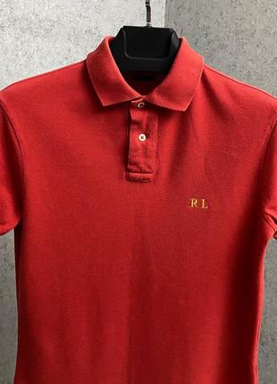 Красная футболка поло от бренда polo ralph lauren3 фото