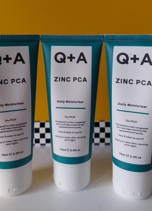Зволожувальний крем для обличчя qa zinc pca daily moisturiser 75 мл.